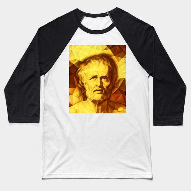 Lucius Annaeus Seneca Golden Portrait | Lucius Annaeus Seneca Artwork 9 Baseball T-Shirt by JustLit